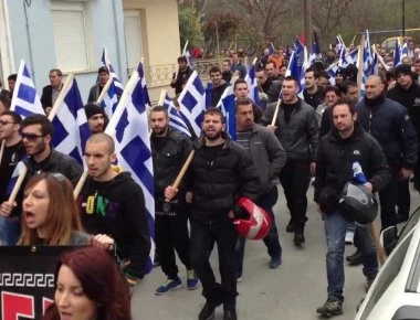 Πορεία και συγκέντρωση του Λαϊκού Συνδέσμου έξω από την τουρκική πρεσβεία